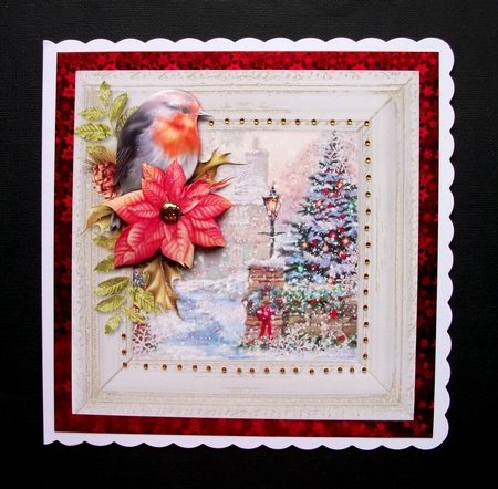 Robin Winter Scene set of 8  by Jennifer (Jaye) Smith-Kirk