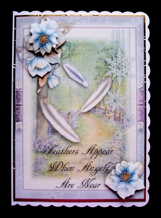 Feathers Appear A5 card front kit by Jennifer (Jaye) Smith-Kirk
