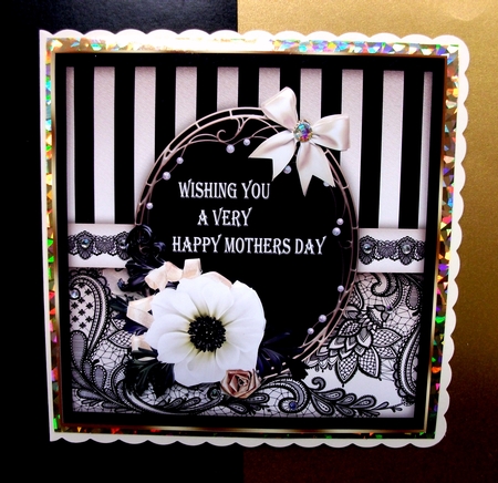 Black and Gold Lace Mothers Day by Jennifer (Jaye) Smith-Kirk