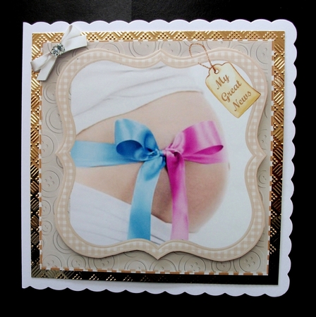 PREGNANCY ANNOUNCEMENT 8X8 SURPRISE by Jennifer (Jaye) Smith-Kirk