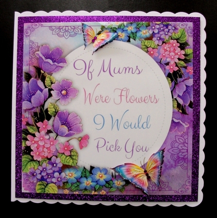 Floral Mum 8x8 by Jennifer (Jaye) Smith-Kirk