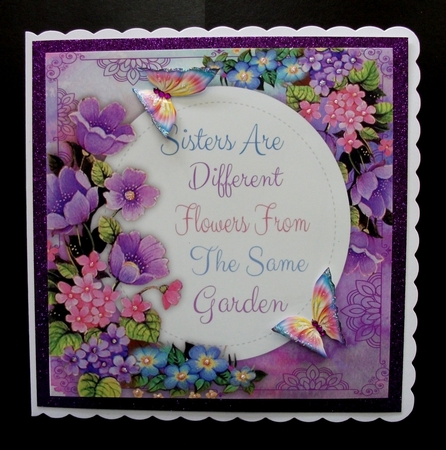 Floral Sister 8x8 by Jennifer (Jaye) Smith-Kirk