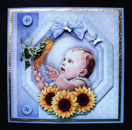 Baby Boy Christening Card Kit by Jennifer (Jaye) Smith-Kirk