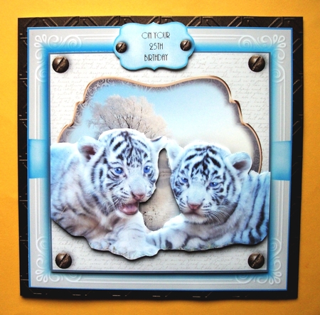 The White Tiger Cubs Card Kit by Jennifer (Jaye) Smith-Kirk