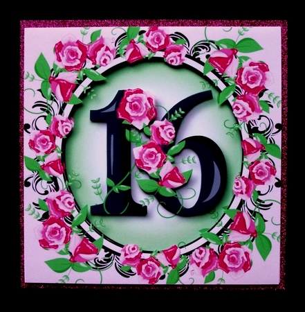 Roses Big Birthday Numbers Bumper Kit 1 by Jennifer (Jaye) Smith-Kirk
