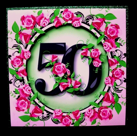 Roses Big Birthday Numbers Bumper Kit 2 by Jennifer (Jaye) Smith-Kirk