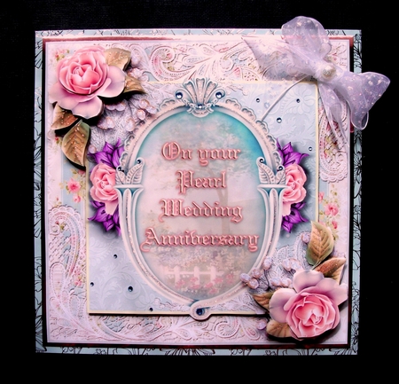 On Your Pearl Wedding Anniversary Card Kit by Jennifer (Jaye) Smith-Kirk