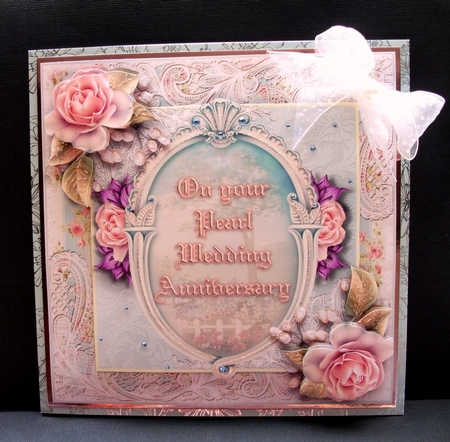 On Your Pearl Wedding Anniversary Card Kit by Jennifer (Jaye) Smith-Kirk