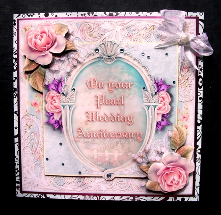 On Your Pearl Wedding Anniversary Card Kit by Jennifer (Jaye) Smith-Kirk