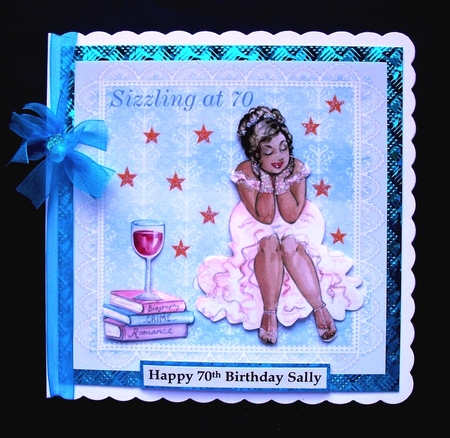 Sizzling at 70 quick card front by Jennifer (Jaye) Smith-Kirk