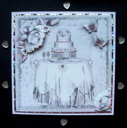 The Wedding Table White and Silver Topper by Jennifer (Jaye) Smith-Kirk