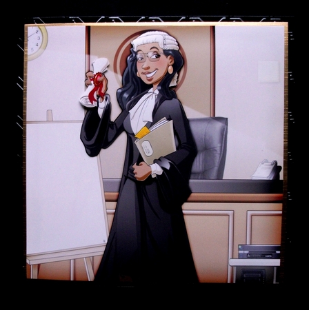 Lawyer/barrister Dudess 8x8 Quick Card by Jennifer (Jaye) Smith-Kirk