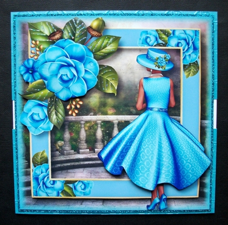Lady Camellia - Blue by Jennifer (Jaye) Smith-Kirk