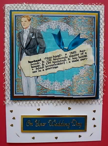 Groom Husband Definition 5in Square One Corner Stacker by Jennifer (Jaye) Smith-Kirk