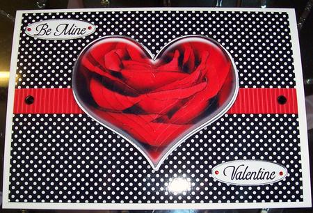Romantic Roses Quick Card with Heart Shaped Pyramage by Jennifer (Jaye) Smith-Kirk