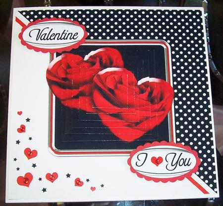 Romantic Roses Quick Card with Pyramage by Jennifer (Jaye) Smith-Kirk