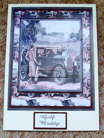Golf Buddy Card Front and Layers by Jennifer (Jaye) Smith-Kirk