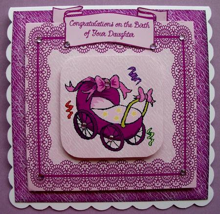 Baby Girl Pram by Jennifer (Jaye) Smith-Kirk