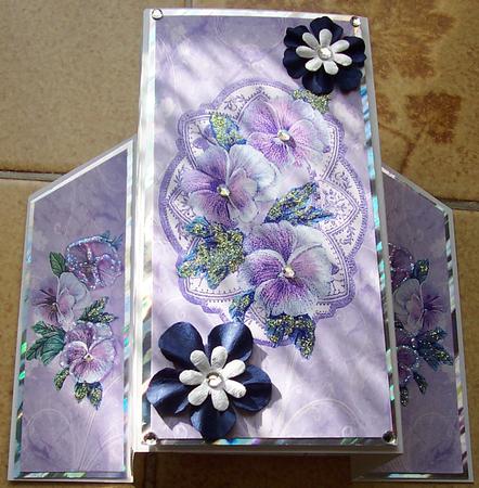 Pansies & Old Lace Theatre Fold by Jennifer (Jaye) Smith-Kirk