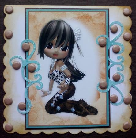 4 Super Cute Ethnic Girl Toppers by Jennifer (Jaye) Smith-Kirk
