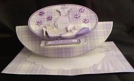 Lilac Fashion Rocker Easel Card Kit by Jennifer (Jaye) Smith-Kirk