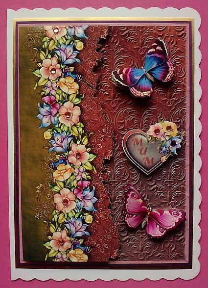 Butterflies & Hearts Quick Card for Mother by Jennifer (Jaye) Smith-Kirk