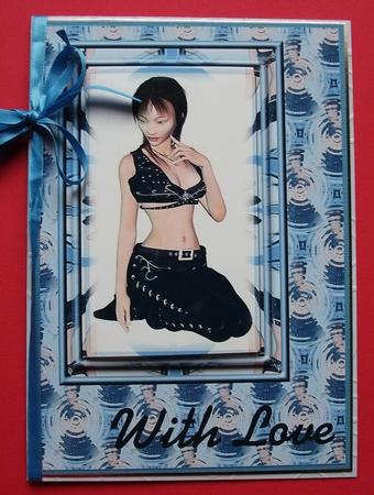 Asian Girl in Black Leather by Jennifer (Jaye) Smith-Kirk