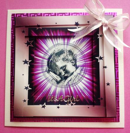 New Baby Girl Spiral Edge Stacker by Jennifer (Jaye) Smith-Kirk