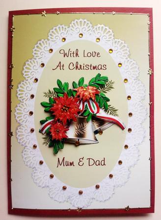 Poinsettia & Bells - Mum & Dad by Jennifer (Jaye) Smith-Kirk