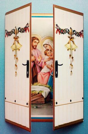 Lovely Nativity of Mary & Joseph Gatefold by Jennifer (Jaye) Smith-Kirk