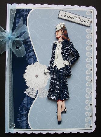 Elegant Lady Card Front by Jennifer (Jaye) Smith-Kirk