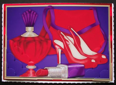 Red Shoes Stacker Card by Jennifer (Jaye) Smith-Kirk