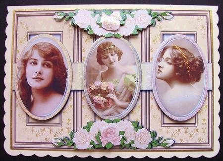 Ivory Roses Vintage Cameo Trio by Jennifer (Jaye) Smith-Kirk