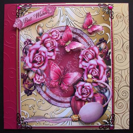 The Pink Perfume Card Front by Jennifer (Jaye) Smith-Kirk