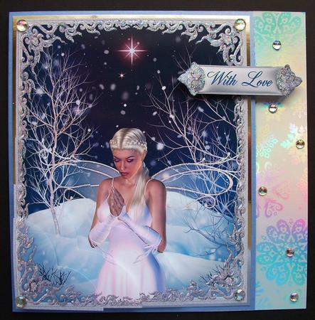 The Prayer with Layer Corner Card Front by Jennifer (Jaye) Smith-Kirk
