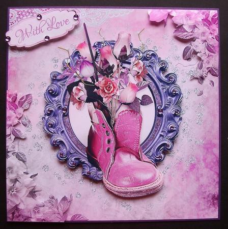 Lace & Lilac 8x8 Quick Card by Jennifer (Jaye) Smith-Kirk