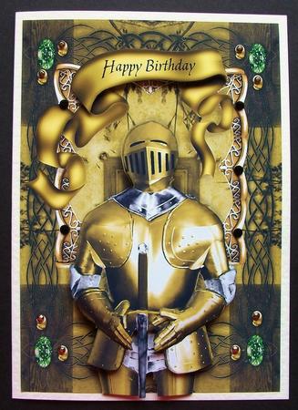 Camelot Suit of Armour Card Front by Jennifer (Jaye) Smith-Kirk