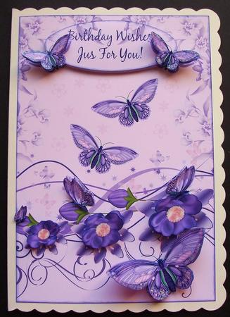 Floral Butterfly Quick Card Front by Jennifer (Jaye) Smith-Kirk