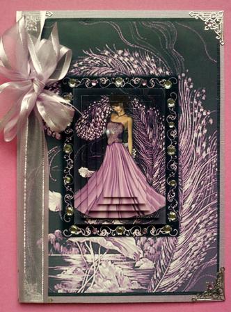Belles in Bloom A5 Pyramid Card Front by Jennifer (Jaye) Smith-Kirk