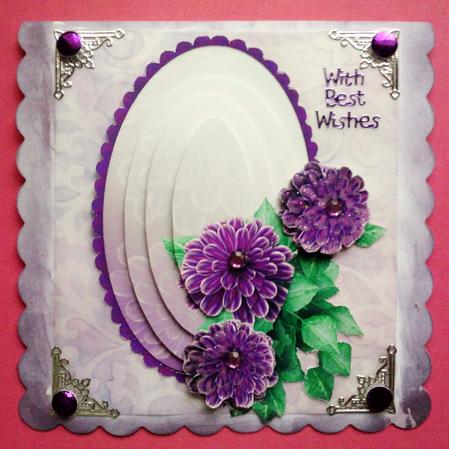 Purple Begonia Pyramid by Jennifer (Jaye) Smith-Kirk