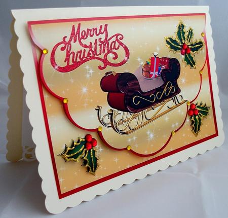 Sleigh Faux Envelope Card by Jennifer (Jaye) Smith-Kirk