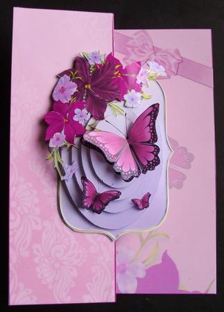 Purple Flowers No Holes Fold Back Mini Kit by Jennifer (Jaye) Smith-Kirk