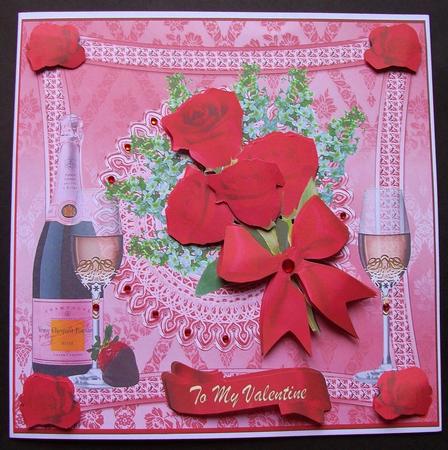 Valentines Day 8x8ins Mini Kit by Jennifer (Jaye) Smith-Kirk