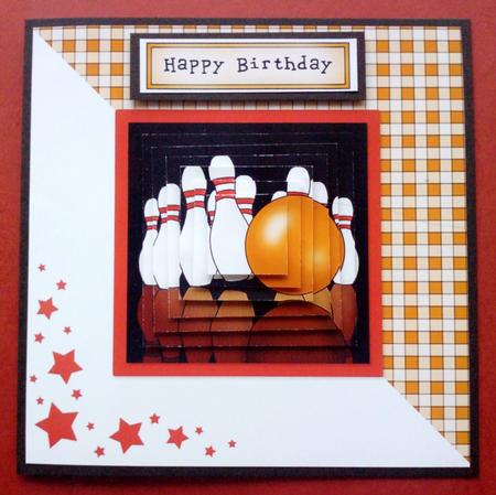 10 Pin Bowling Quick Card with Pyramage by Jennifer (Jaye) Smith-Kirk