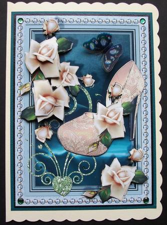 Female Birthday Card with Shoe by Jennifer (Jaye) Smith-Kirk