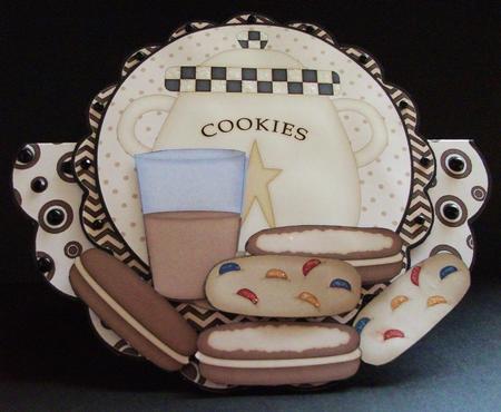 Milk and Cookies Rocker Card Mini Kit by Jennifer (Jaye) Smith-Kirk