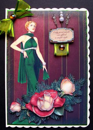 Fashionista Gigi, A5 Step by Step Card by Jennifer (Jaye) Smith-Kirk
