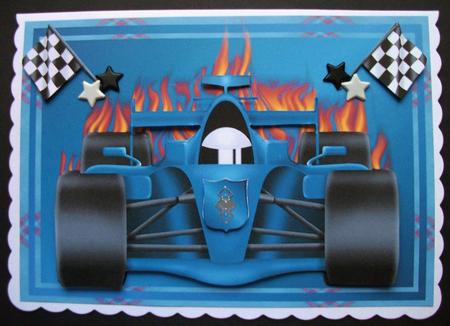 Let's Hear the Roar of the Engines ( Blue) by Jennifer (Jaye) Smith-Kirk