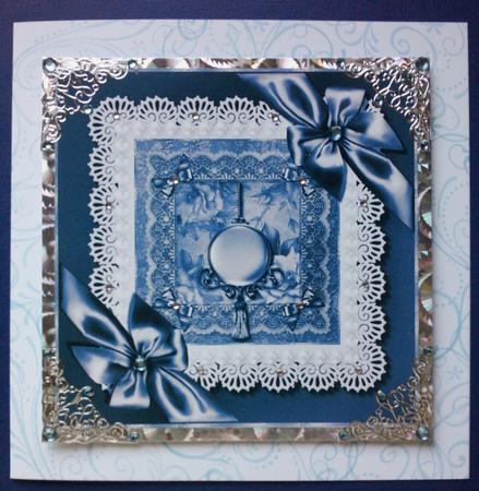 Blue of Lace & Satin Topper by Jennifer (Jaye) Smith-Kirk