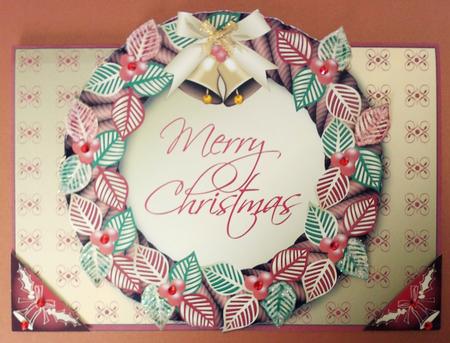 Christmas Wreath Over the Edge by Jennifer (Jaye) Smith-Kirk